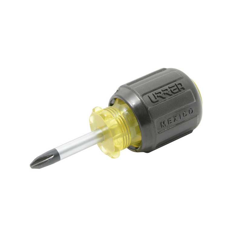 9471 Destornillador con mango cushion grip tipo trompo punta Phillips barra redonda 2 x 1-3/8" Urrea 9471 Destornillador con mango cushion grip tipo trompo punta Phillips barra redonda 2 x 1-3/8" Urrea