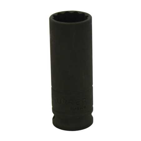 7718 Dado de impacto largo cuadro de 3/8" 12 puntas en pulgadas 9/16" Urrea