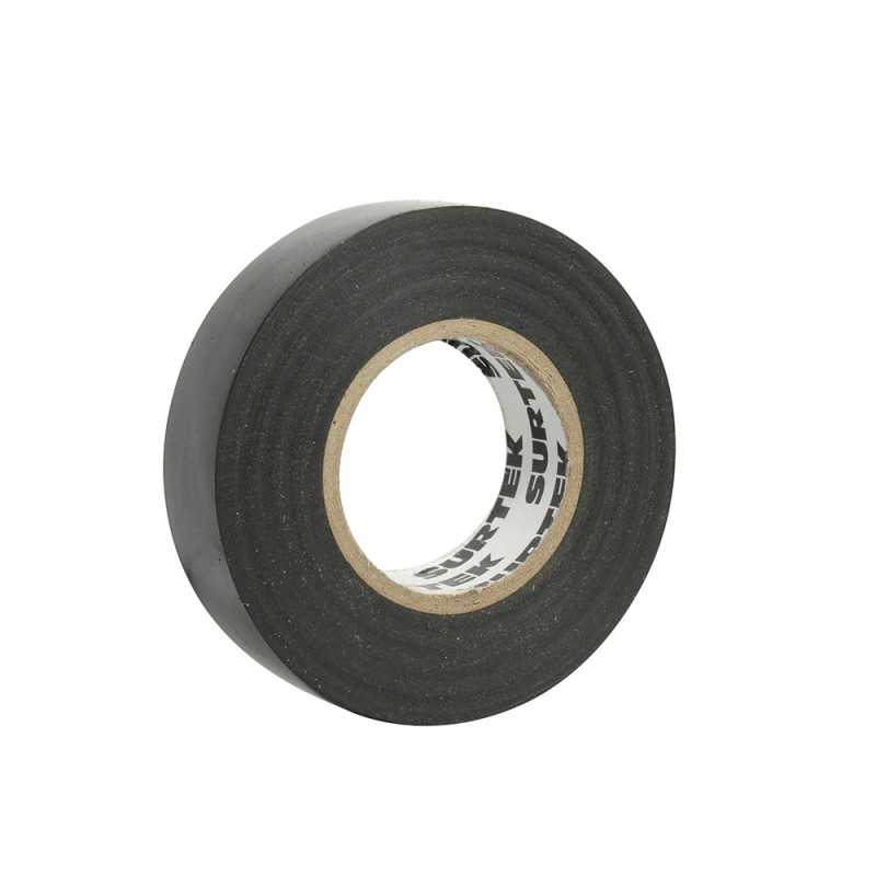 138001 Cinta para aislar negra 19 mm x 18 m Surtek