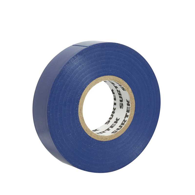 138010 Cinta para aislar azul 19 mm x 18 m Surtek