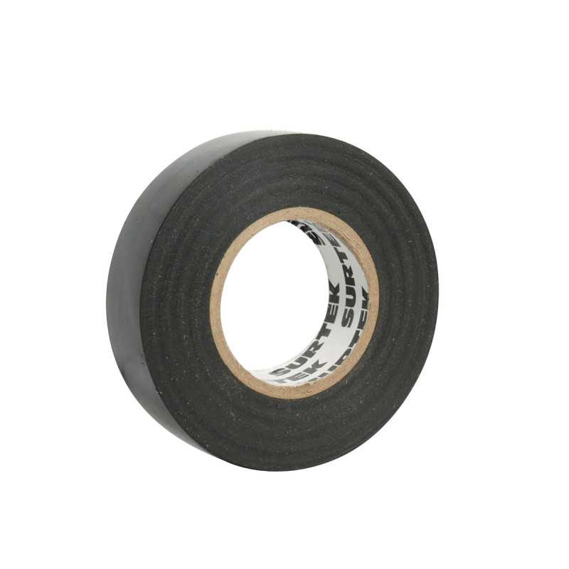 138000 Cinta para aislar negra 19 mm x 9 m Surtek