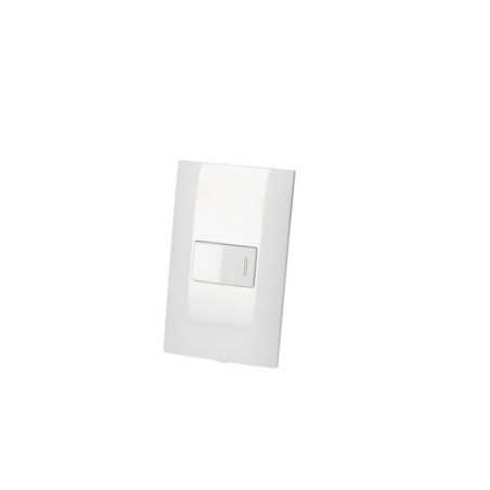 P419B Placa 1 Interruptor 1/3 línea Americana color blanco Surtek