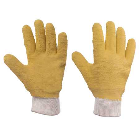 GALA Guantes de algodón con recubrimiento de látex talla G Surtek