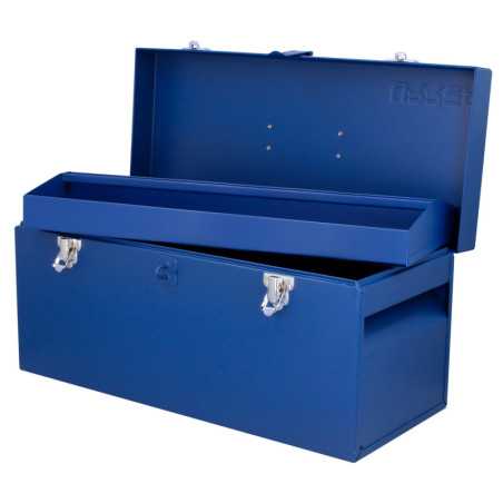 D6A Caja portaherramientas metálica color azul 20" x 8" x 9" Urrea
