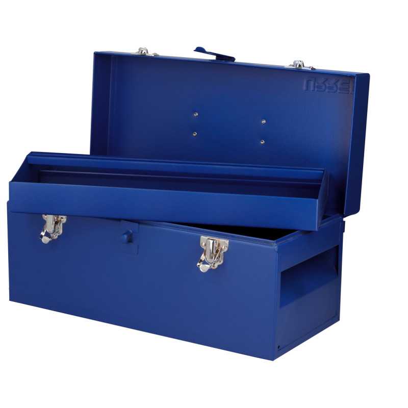 D3A Caja portaherramientas metálica color azul 16" x 7" x 7" Urrea