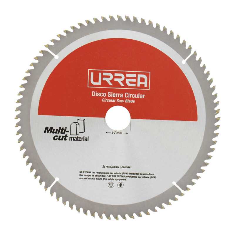 DSA10100 Disco para sierra circular para corte multi-material 100 dientes 10" Urrea