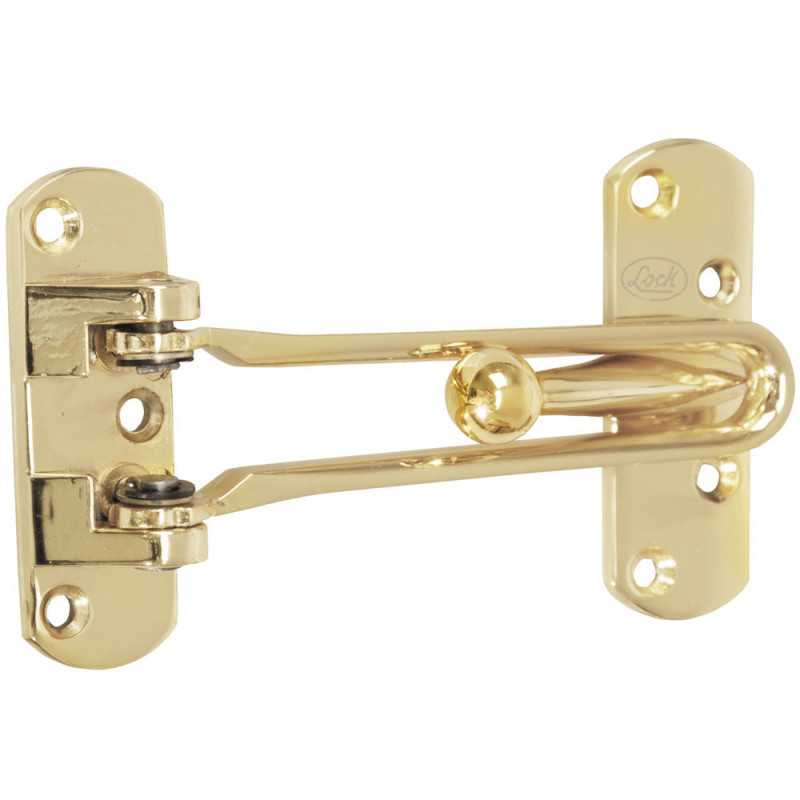 L044LBB Accesorio de seguridad para puerta acabado latón brillante Lock L044LBB Accesorio de seguridad para puerta acabado latón brillante Lock