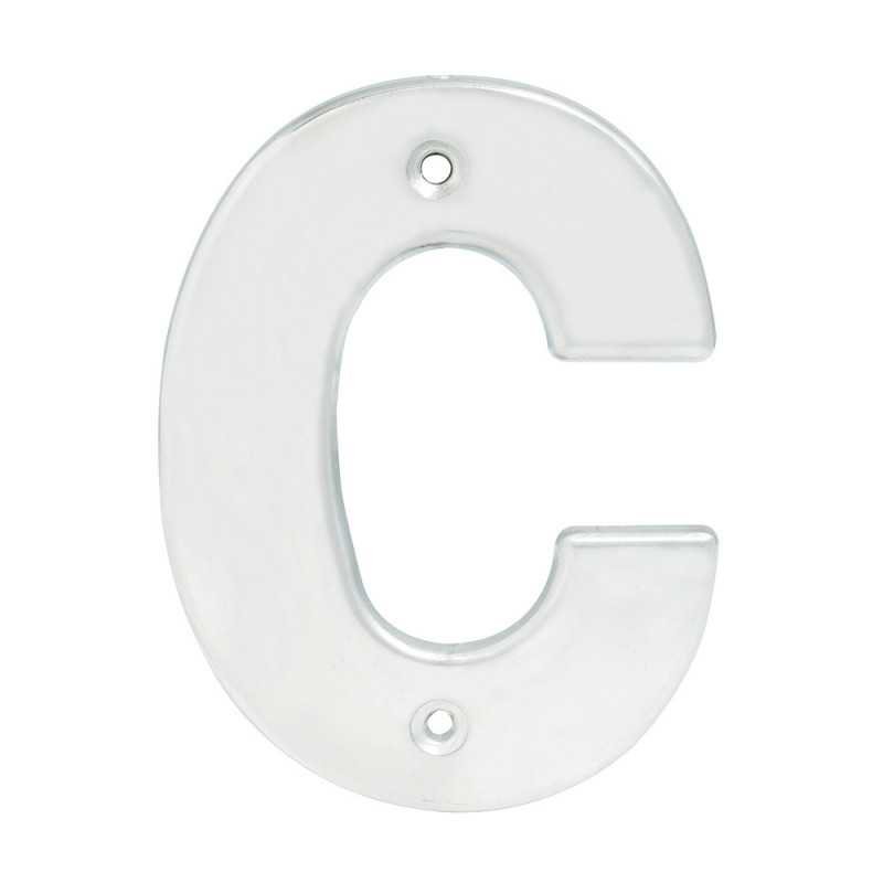 L70CC Letra C bold 4" cromo satinado Lock L70CC Letra C bold 4" cromo satinado Lock