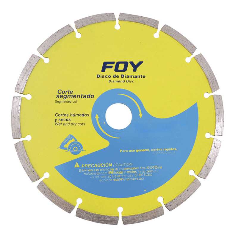 143511 Disco de diamante segmentado 4-1/2" Foy