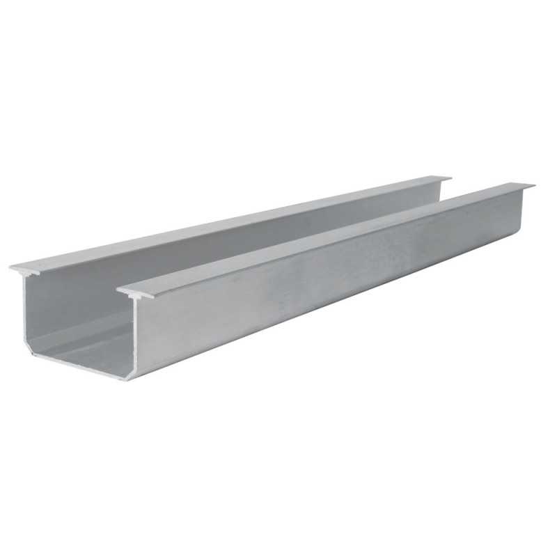 RIALT2 Riel tipo TT para clóset 2 m de aluminio Lock RIALT2 Riel tipo TT para clóset 2 m de aluminio Lock
