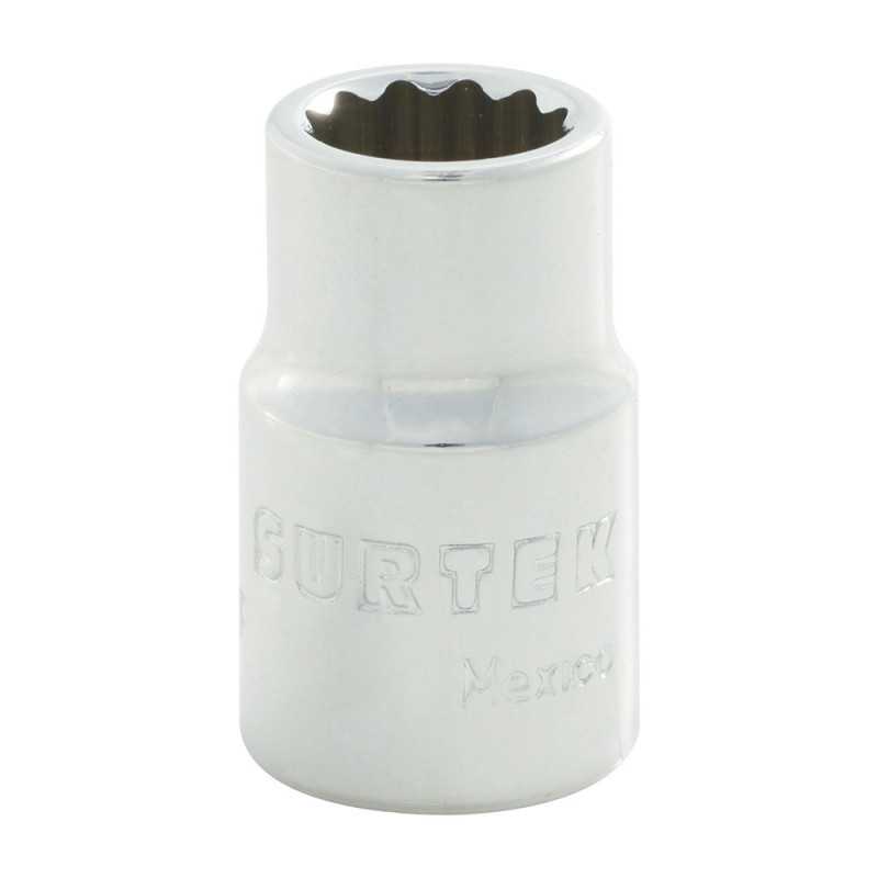 F5108 Dado cuadro de 3/8" 12 puntas en pulgadas 1/4" Surtek