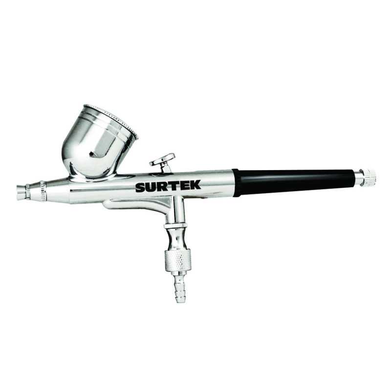 PA1 Aerógrafo profesional con alimentación por gravedad capacidad 7 ml 35 PSI 3 piezas Surtek