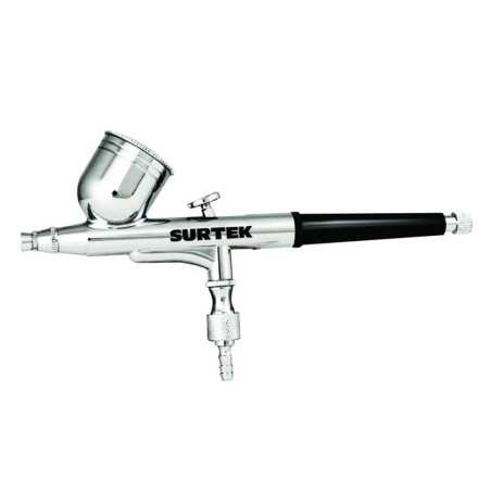 PA1 Aerógrafo profesional con alimentación por gravedad capacidad 7 ml 35 PSI 3 piezas Surtek