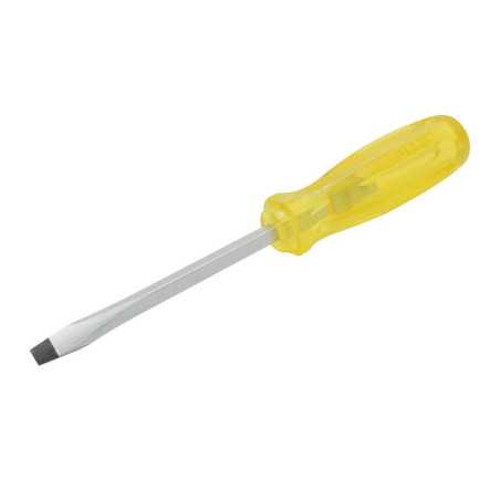 9812 Destornillador con mango ámbar punta plana barra cuadrada 3/8" x 12" Urrea