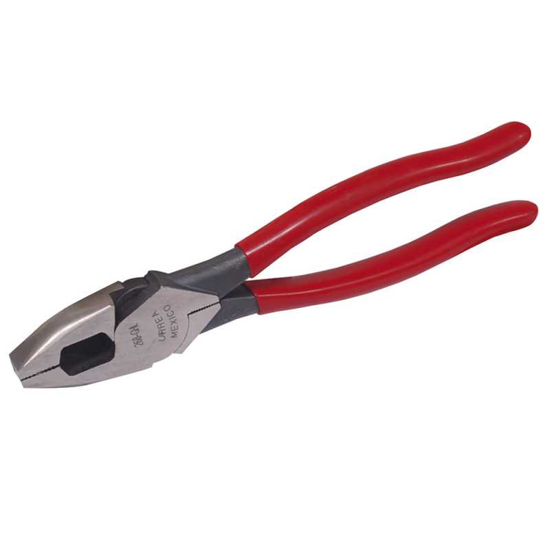 268GHL Pinza para electricista con mango rubber grip de 8-1/2" alta palanca Urrea 268GHL Pinza para electricista con mango rubber grip de 8-1/2" alta palanca Urrea