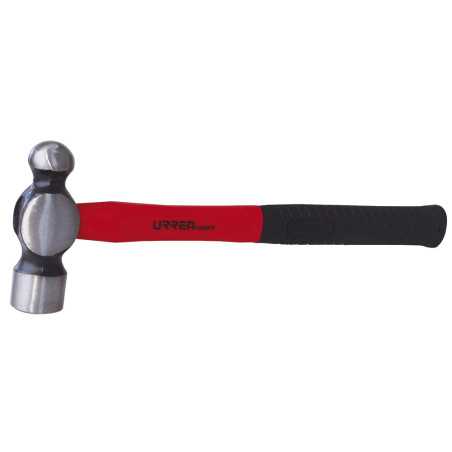 1316FV Martillo maquinado de bola con mango de fibra de vidrio largo de 13" 16 oz Urrea
