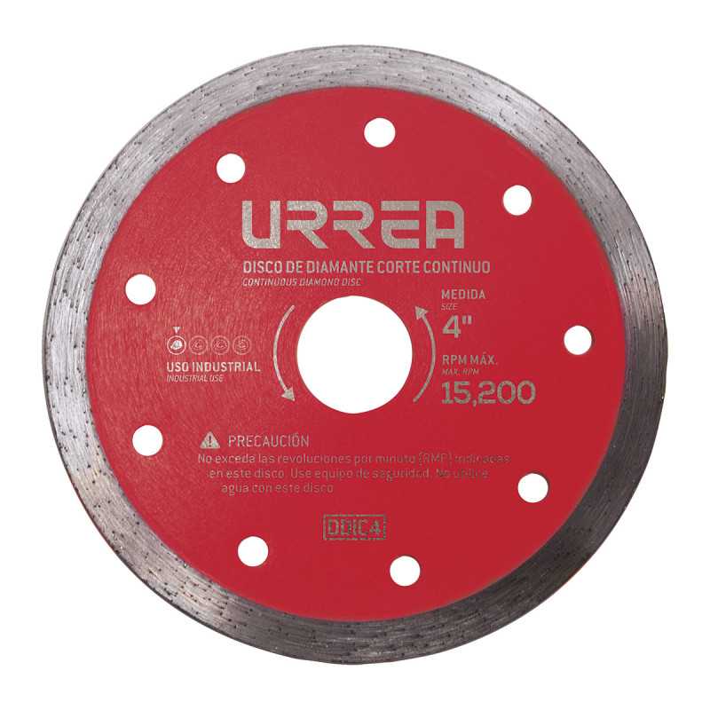 DDIC45 Disco de diamante continuo 4-1/2" Urrea