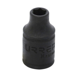 6914H Dado de impacto cuadro de 1/4" 6 puntas en pulgadas 7/16" Urrea