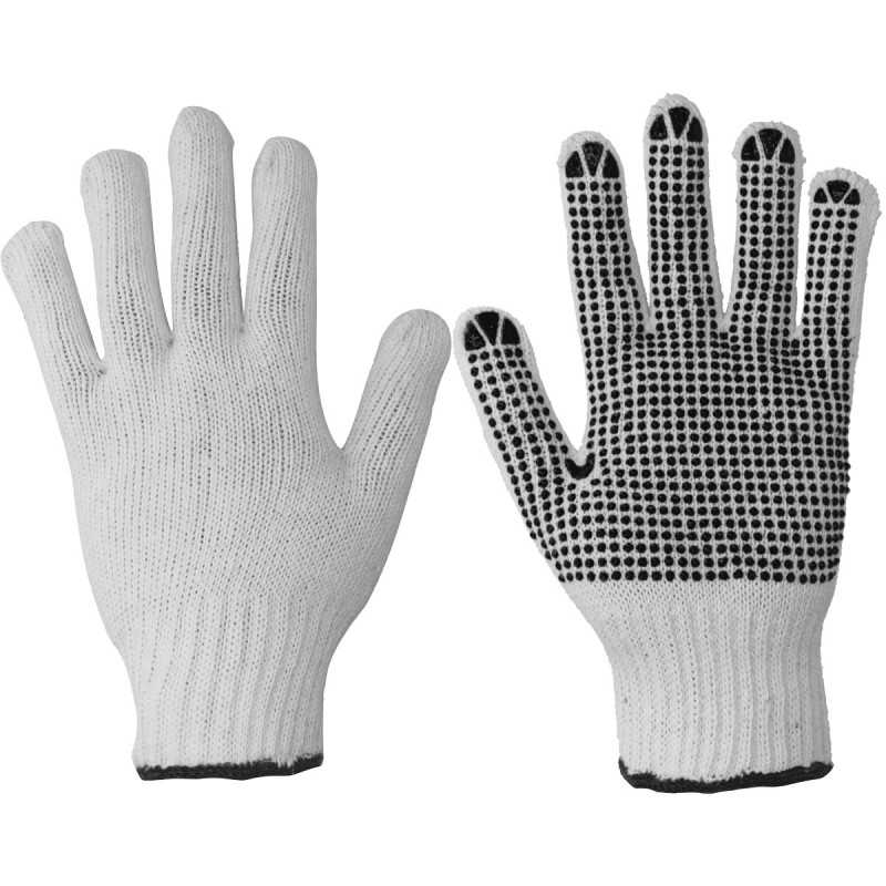 GAPGF Guantes de algodón con puntos de PVC talla G Foy