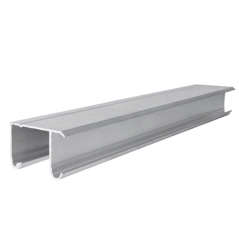 RIALJ2 Riel tipo JJ para clóset 2 m de aluminio Lock RIALJ2 Riel tipo JJ para clóset 2 m de aluminio Lock