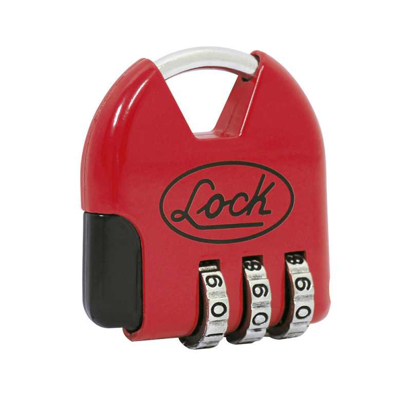 L21M36 Candado de combinación programable para maleta rojo 36 mm Lock L21M36 Candado de combinación programable para maleta rojo 36 mm Lock