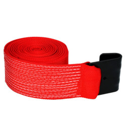 RP7G Rodaja de fierro con poliuretano rojo giratoria 3" Surtek