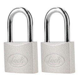 LBA10NI Bisagra alargada de acero níquel satinado 1" x 1.06" Lock