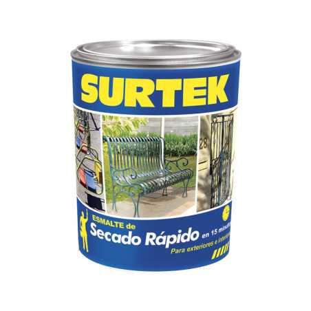 SP40299 Esmalte de secado rápido 1 Lt color negro Surtek