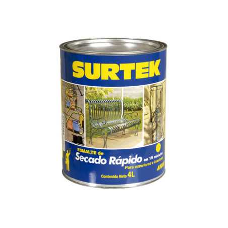SP40345 Esmalte de secado rápido 4 Lt color rojo Surtek