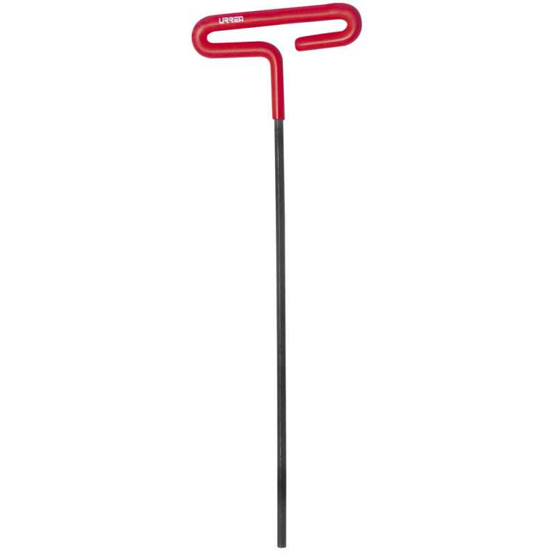 46412LG Llave hexagonal larga tipo "T" mango de vinil en pulgadas 3/16" Urrea