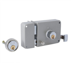 LC70ENS Cilindro europeo 70 mm función doble níquel satinado llave estándar en caja Lock