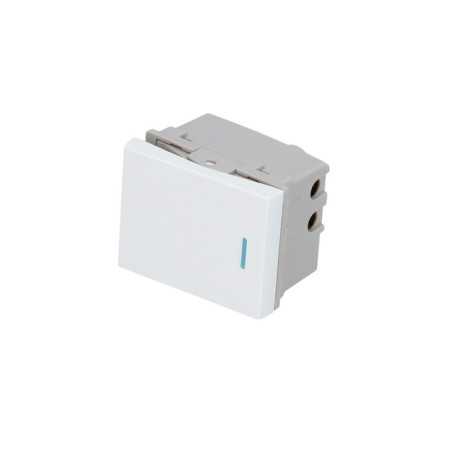 P606B Interruptor 1/2 línea Premium color blanco Surtek