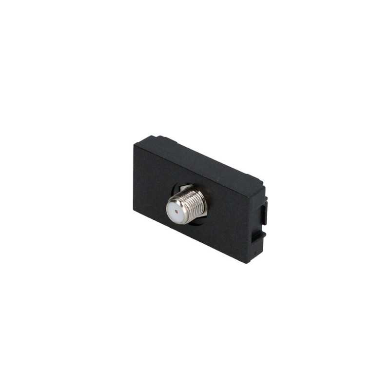 P614N Toma para TV 1/3 línea Premium color negro Surtek