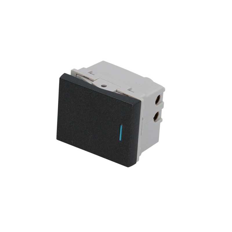 P606N Interruptor 1/2 línea Premium color negro Surtek P606N Interruptor 1/2 línea Premium color negro Surtek
