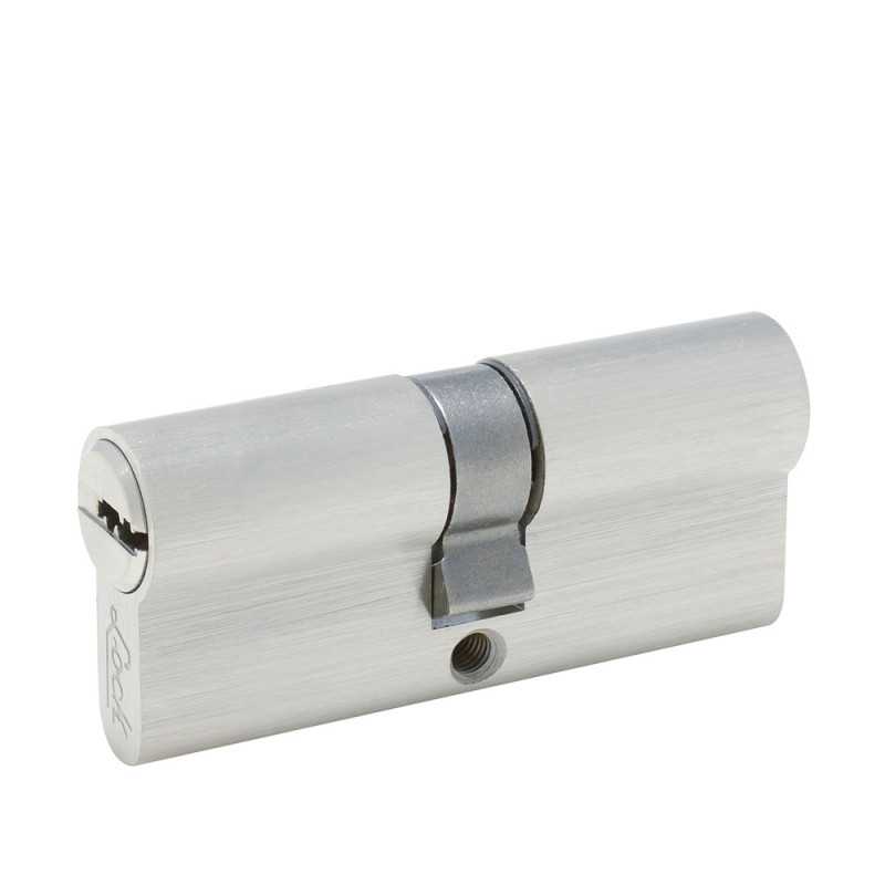 LC70QNS Cilindro europeo 70 mm función doble níquel satinado llave de puntos en caja Lock LC70QNS Cilindro europeo 70 mm función doble níquel satinado llave de puntos en caja Lock