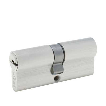 LC70QNS Cilindro europeo 70 mm función doble níquel satinado llave de puntos en caja Lock