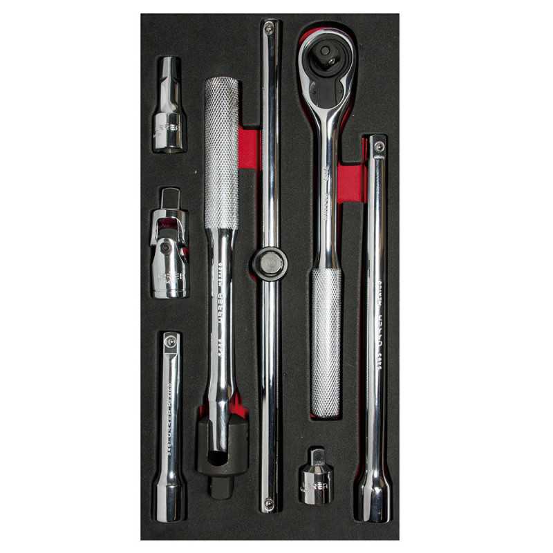 CH109 Juego de accesorios cuadro 1/2" 8 piezas Urrea