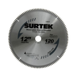 120623 Disco para sierra circular para corte madera 80 dientes 10" Surtek