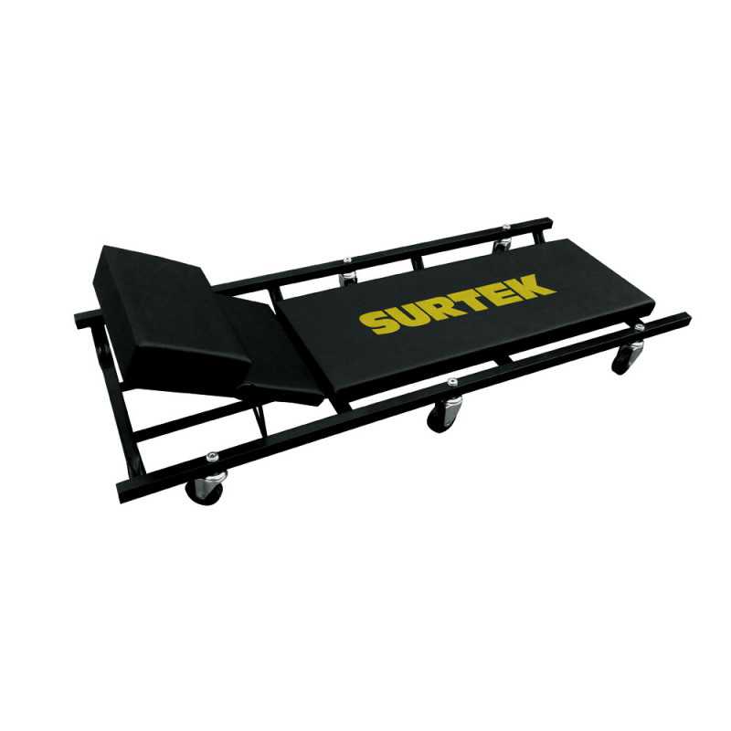 137068 Cama para mecánico ajustable acolchonada 3 posiciones 48" Surtek