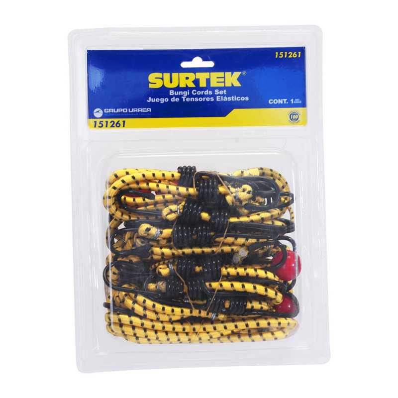 151261 Juego de tensores elásticos 24 piezas Surtek