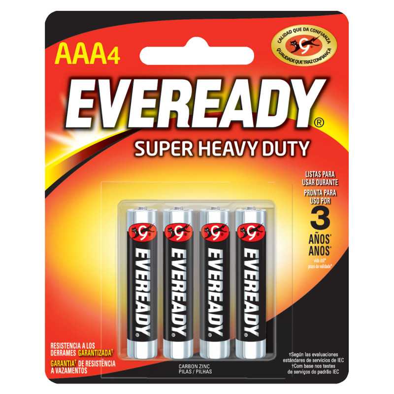 1212-4 Pila alcalina Eveready® "AAA" 4 piezas Surtek