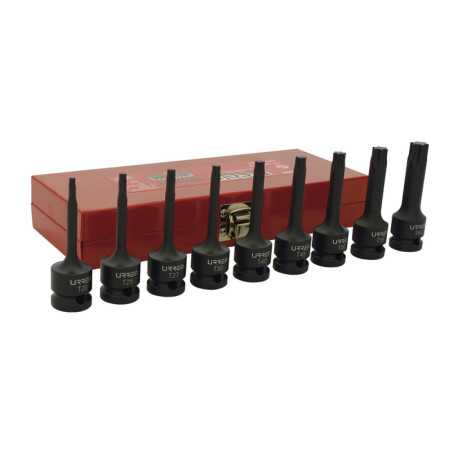74400 Juego de dados de impacto con punta torx cuadro de 1/2" 9 piezas Urrea
