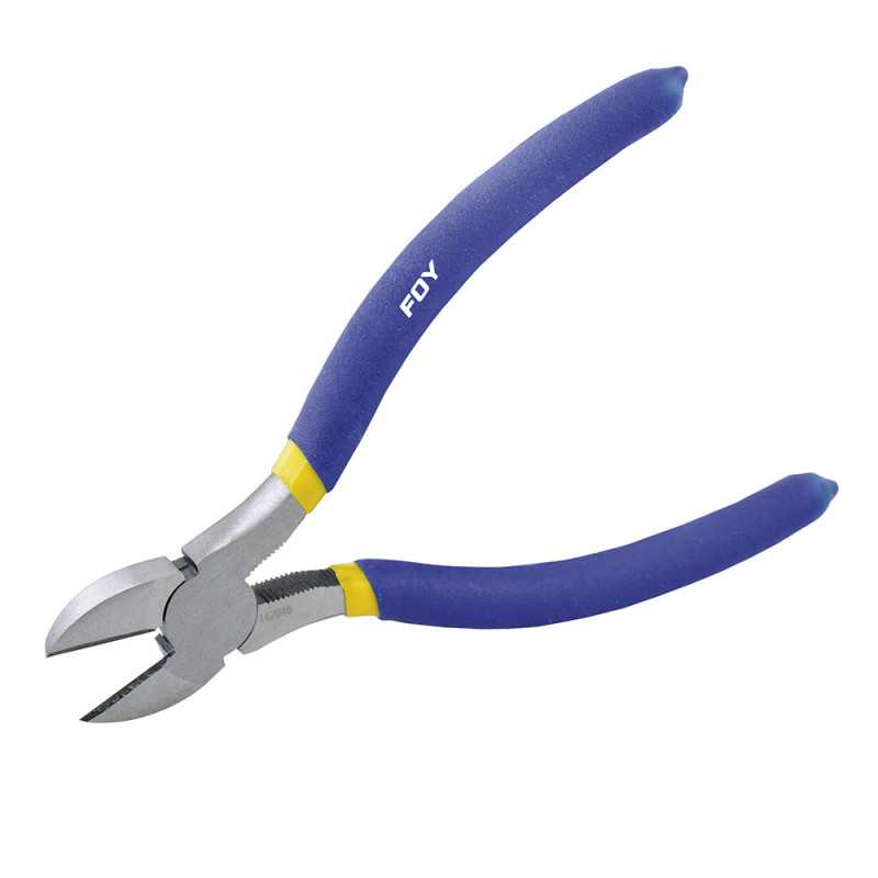 142046 Pinza para electricista con mango con doble plastisol de 6" corte diagonal Foy 142046 Pinza para electricista con mango con doble plastisol de 6" corte diagonal Foy