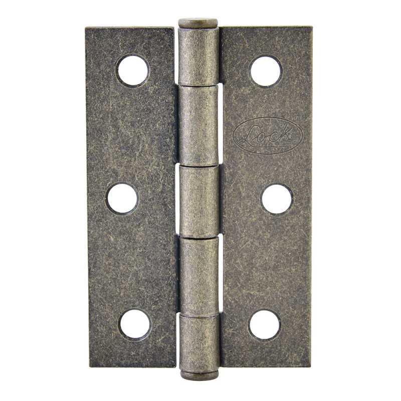 LBA35LA Bisagra alargada de acero latón antiguo 4" x 2.87" Lock LBA35LA Bisagra alargada de acero latón antiguo 4" x 2.87" Lock
