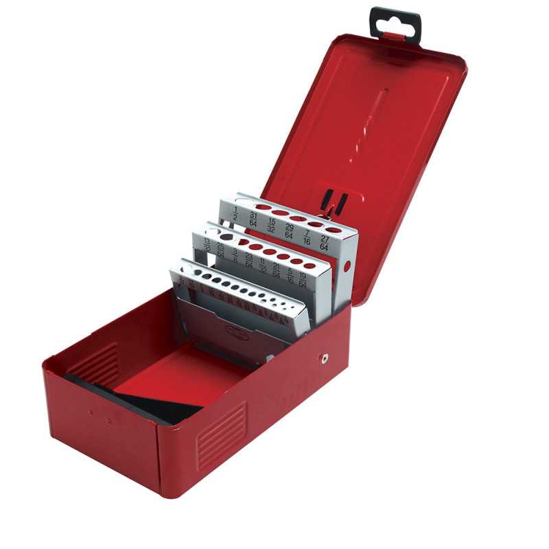 4079 Caja metálica para 29 brocas roja 5" x 4" x 3" Urrea