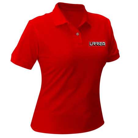 UPODRC Playera tipo polo para dama color rojo talla CH Urrea