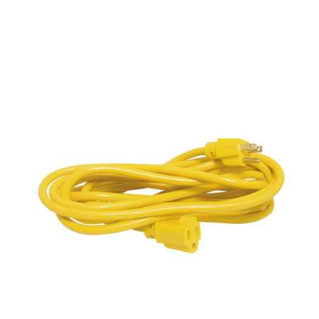 136173 Extensión eléctrica uso rudo aterrizada color amarillo 10 m Surtek