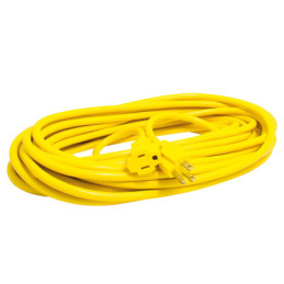 136174 Extensión eléctrica uso rudo aterrizada color amarillo 15 m Surtek