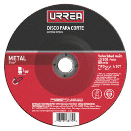 143525 Disco abrasivo tipo 27 para metal 7" x 3 mm Foy