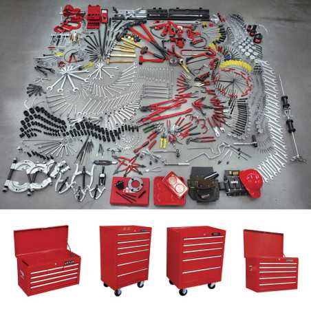 99820 Juego maestro industrial combinado 940 piezas con gabinetes EX27M5 EX27M6 EX27S6 Urrea